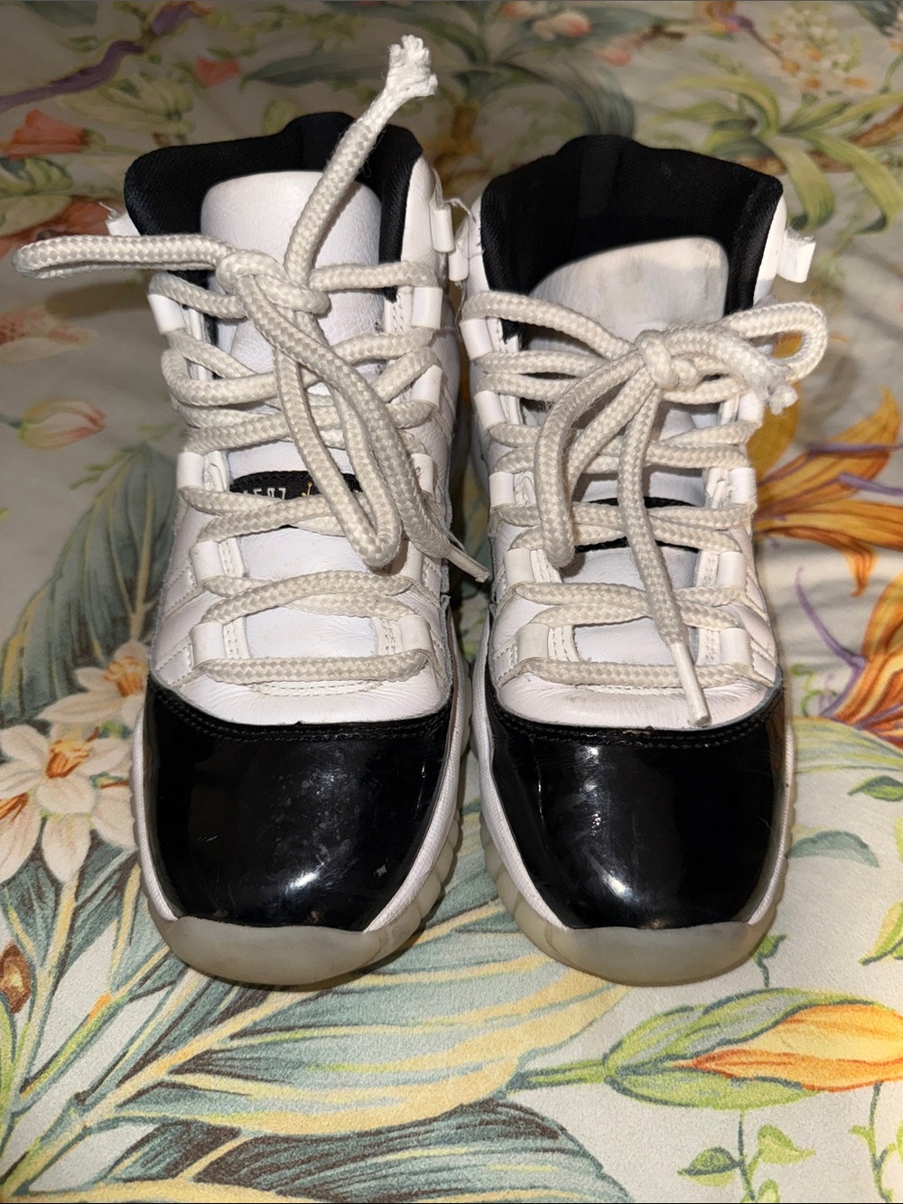 Jordan Kids' White and Black High-Top Sneakers